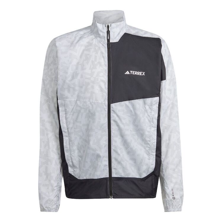 adidas Men's Trail Wind Jacket White & Grey