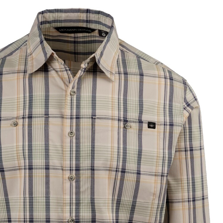 Mountain Designs Men's Jamison Long Sleeve Shirt Sand