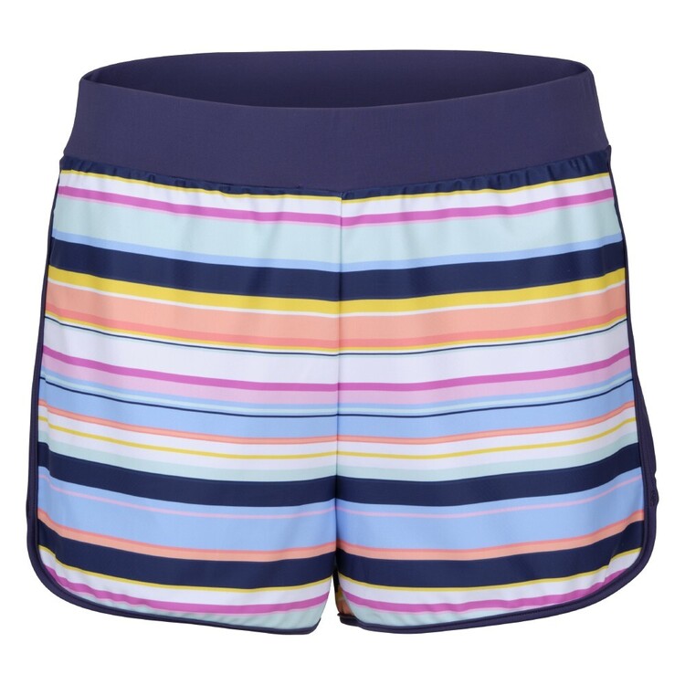 Body Glove Women's Stripe Swim Short Print & Navy