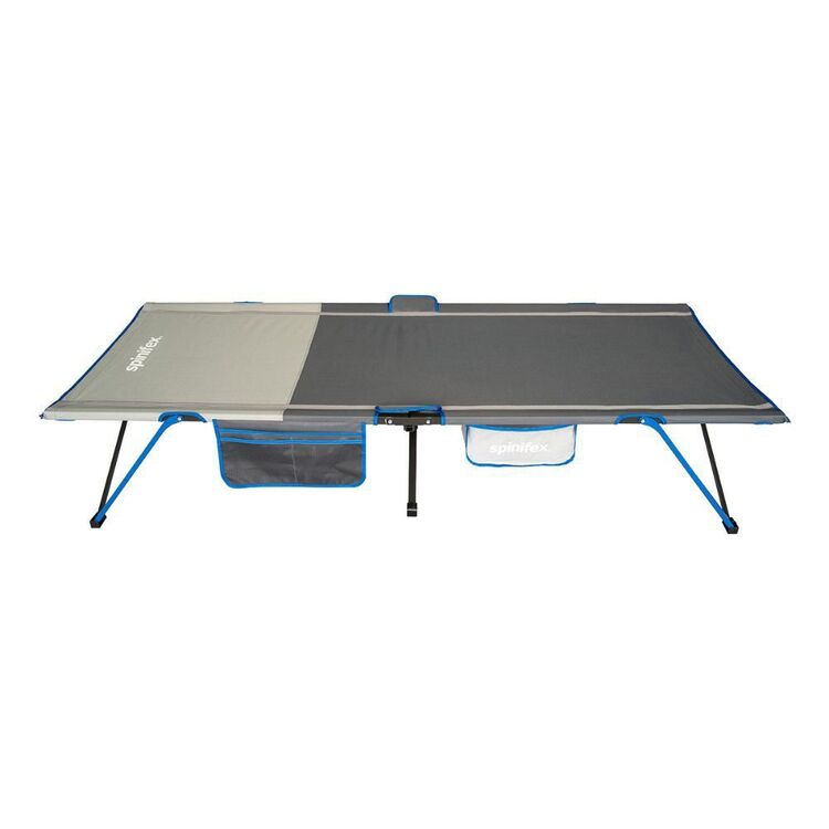 Spinifex Quick Fold X Large Camp Stretcher Blue & Grey