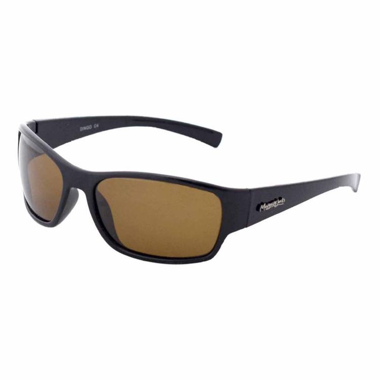 Mangrove Jack's Dingo Sunglasses Shiny Black & Brown One Size Fits Most