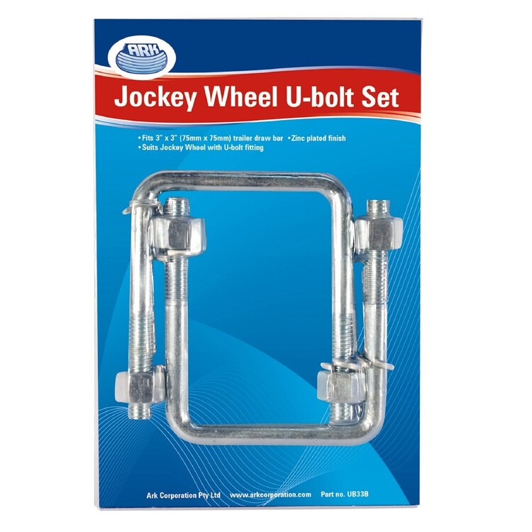 Ark U-Bolts 100x50 mm Jockey Wheel Silver 100 x 50 mm