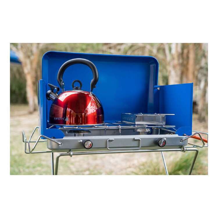 Campfire Stainless Steel Whistling Kettle Red 2.5L