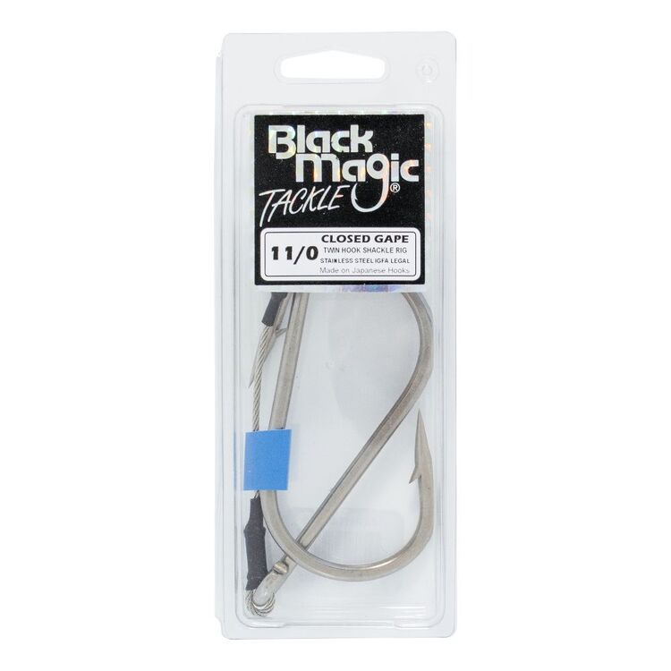 Black Magic Twin Shackle Rig - Closed Gape Silver