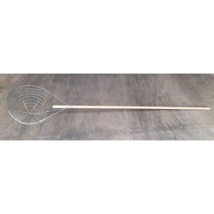 Crab Net Scoop With Wooden Handle Natural