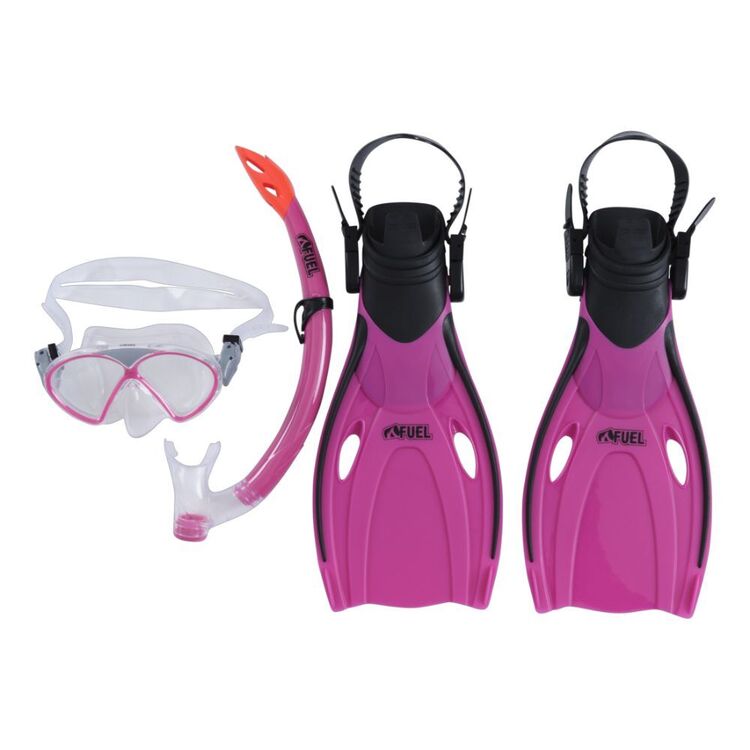 Fuel Snorkel Set 4 Piece Youth Pink S - M