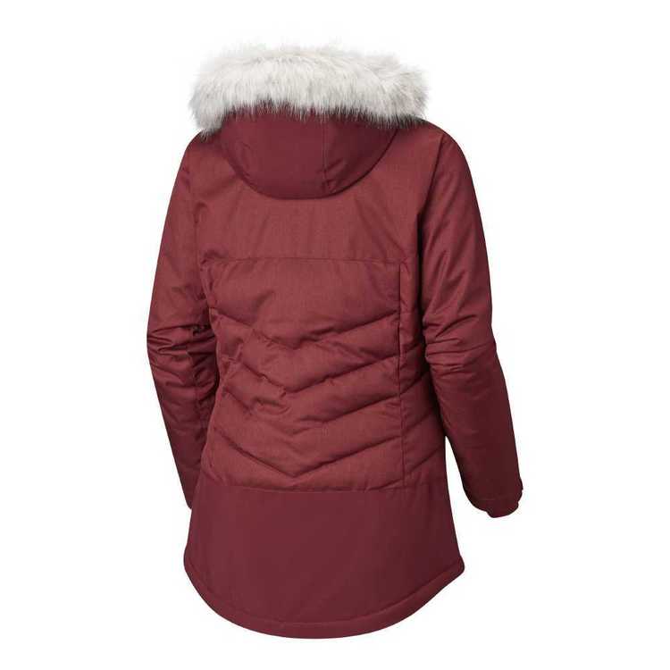 Columbia Women's Emerald Lake Parka Snow Jacket Rich Wine Heather