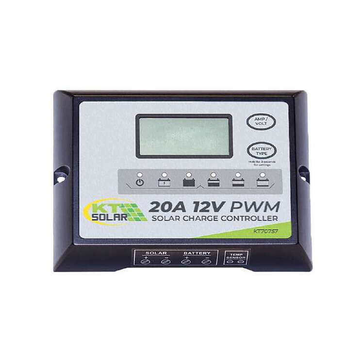 KT Cables 20 Amp Solar Regulator White
