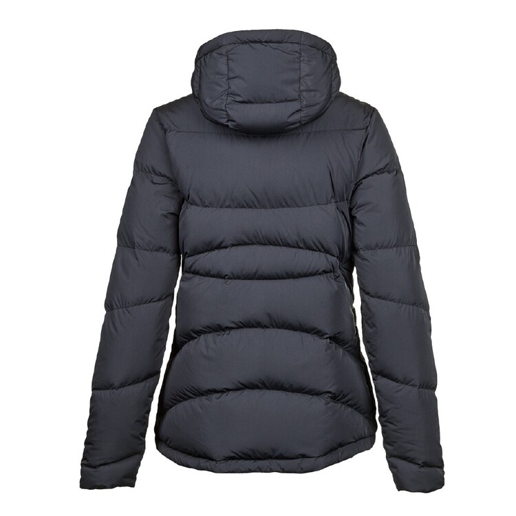Gondwana Women's Berowra Hooded Puffer Jacket Black / Cherry Lining