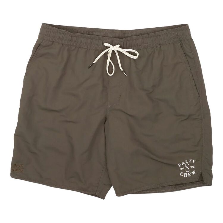 Salty Crew Men's Quiver Elastic Board Shorts Asphalt