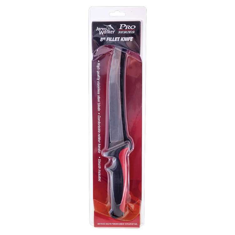 Jarvis Walker Pro Series 8'' Fillet Knife Black 8 in