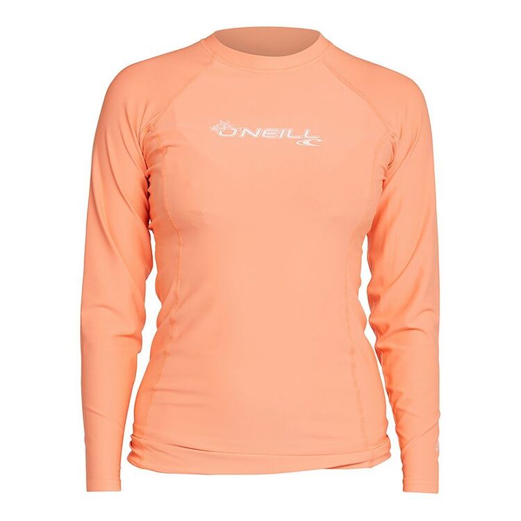 O'Neill Girls Basic 2 Long Sleeve Rash Vest Black
