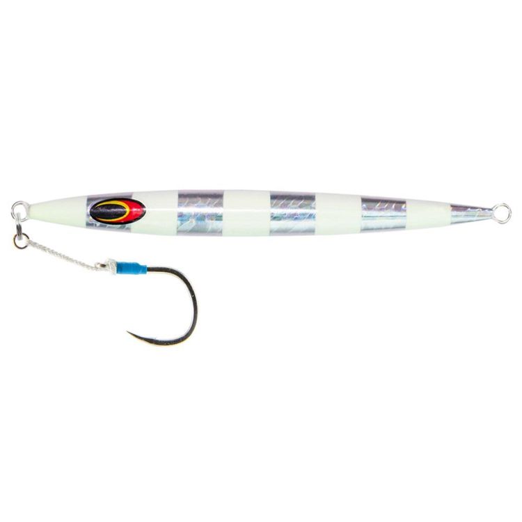 Nomad Streaker Knife Jig 60g Silver Glow Stripe