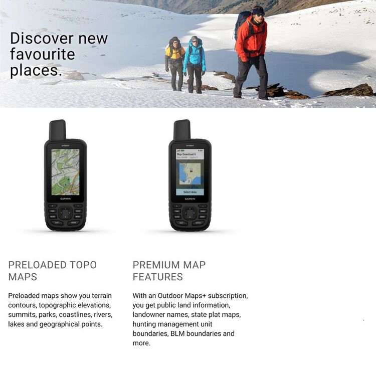 Garmin Handheld GPSMap 67 Multi-band/Multi-GNSS GPS with Sensors Khaki & Black