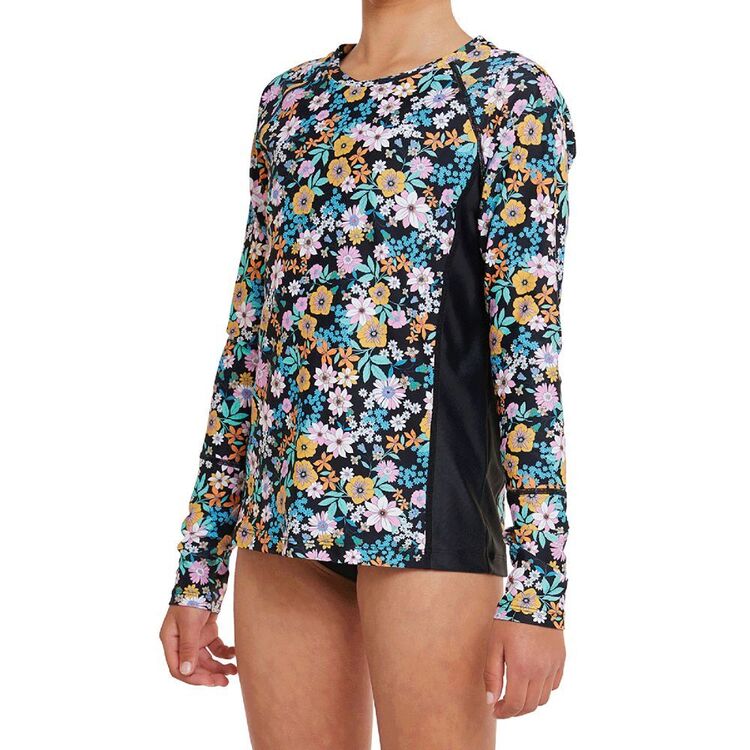 O'Neill Youth Girls Nixie Long Sleeve Rash Vest Black