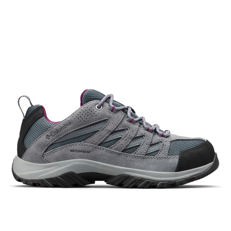 Columbia Women's Crestwood WaterProof Low Hiking Shoes Graphite & Wild Iris
