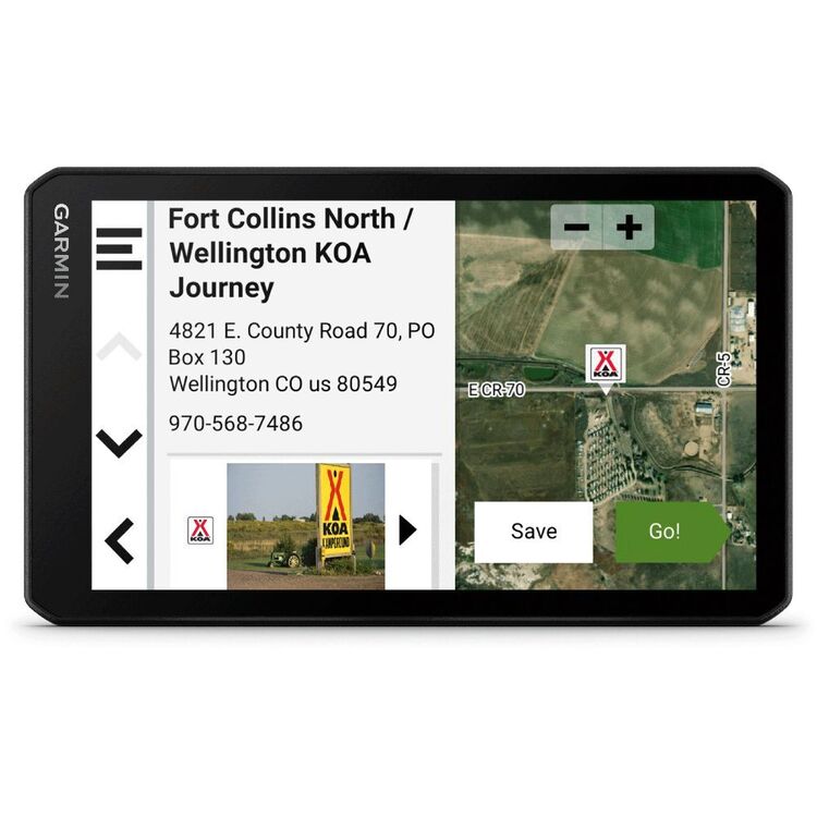 Garmin RVCAM 795 7" Camper GPS Satellite Navigator with Built-in Dash Cam Black