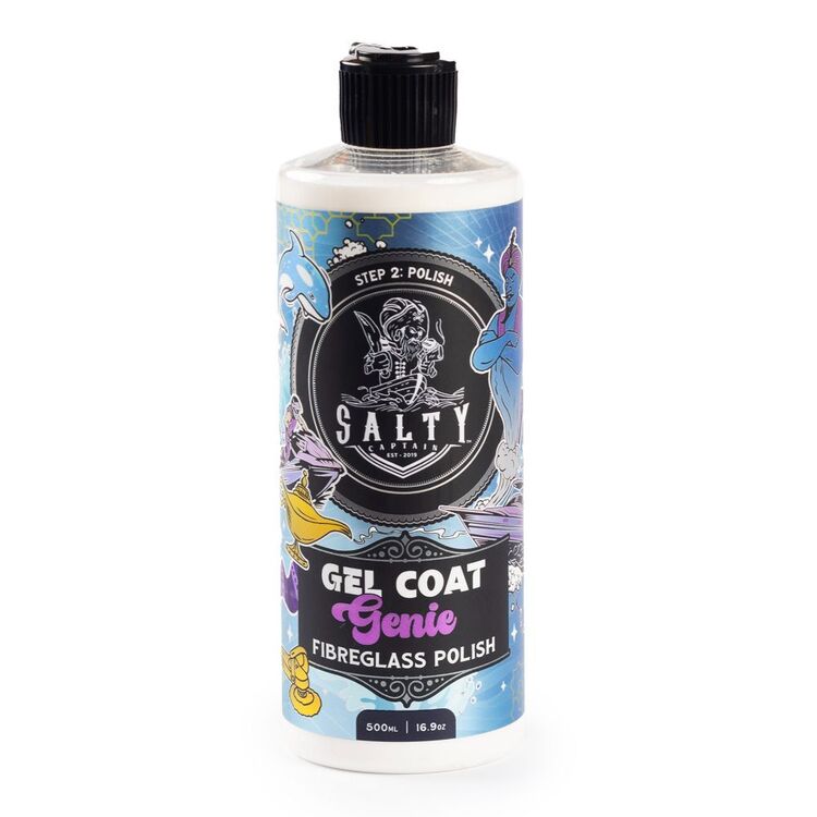 Salty Captain Gel Coat Genie Fiberglass Polish Compound 500ml n-c 500 mL