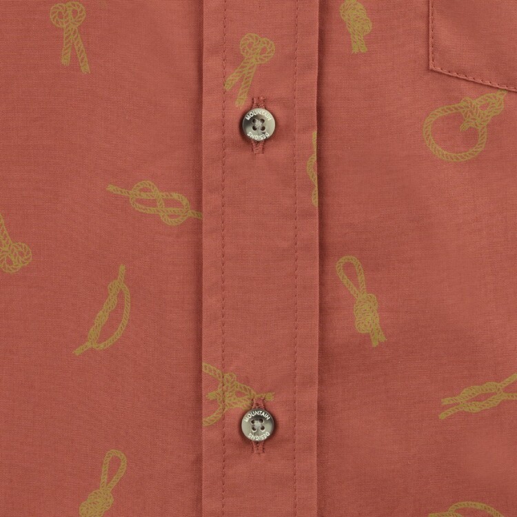 Mountain Designs Clay Men's Tonga Short Sleeve Shirt Clay / Knot