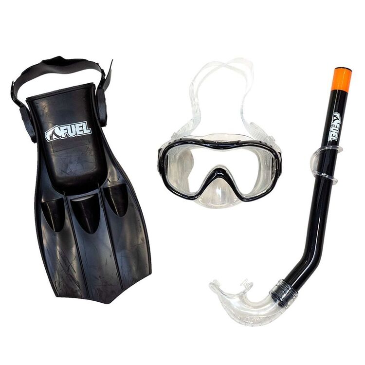 Fuel Kids Aruba Snorkel Set Black