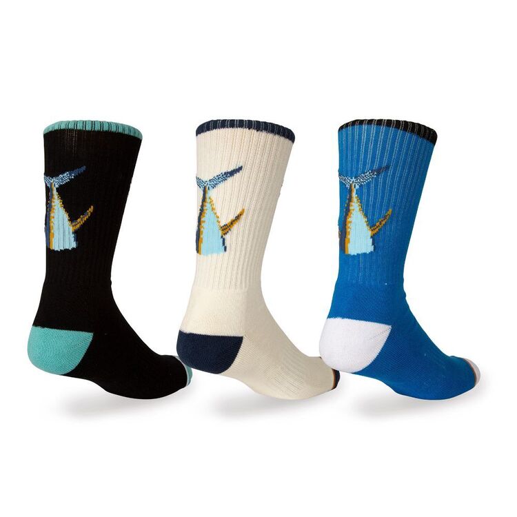Salty Crew 3 Pack Tailed Assorted Socks Multicoloured 7 - 11