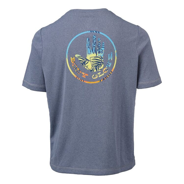 Body Glove Youth Short Sleeve Logo Surf Rash Vest Tee Blue Marle