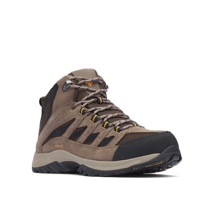 Columbia Men's Crestwood Waterproof Mid Hiking Boots Cordovan Squash