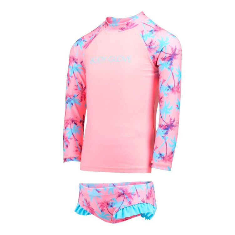 Body Glove Kids Noosa Print 2 Piece Swimsuit Pink