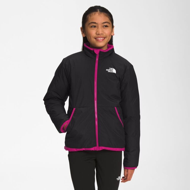 The North Face Teens Reversible North Down Jacket Fuchsia Pink
