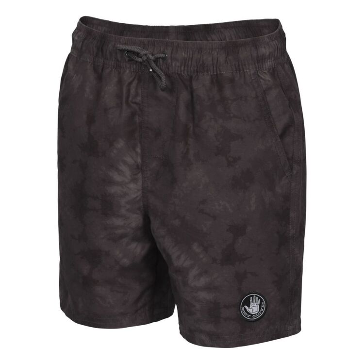 Body Glove Youth Boy's Tie Dye Swim Shorts Charcoal