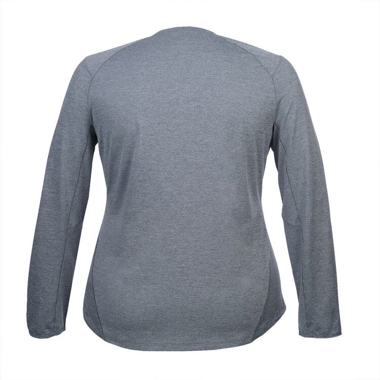 Cape Women's Holly Long Sleeve Henley Top Plus Size Navy