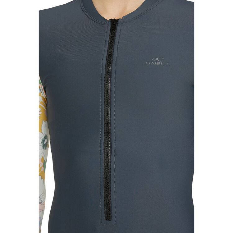 O'Neill Girls Long Sleeve Surfsuit Gunmetal Floral