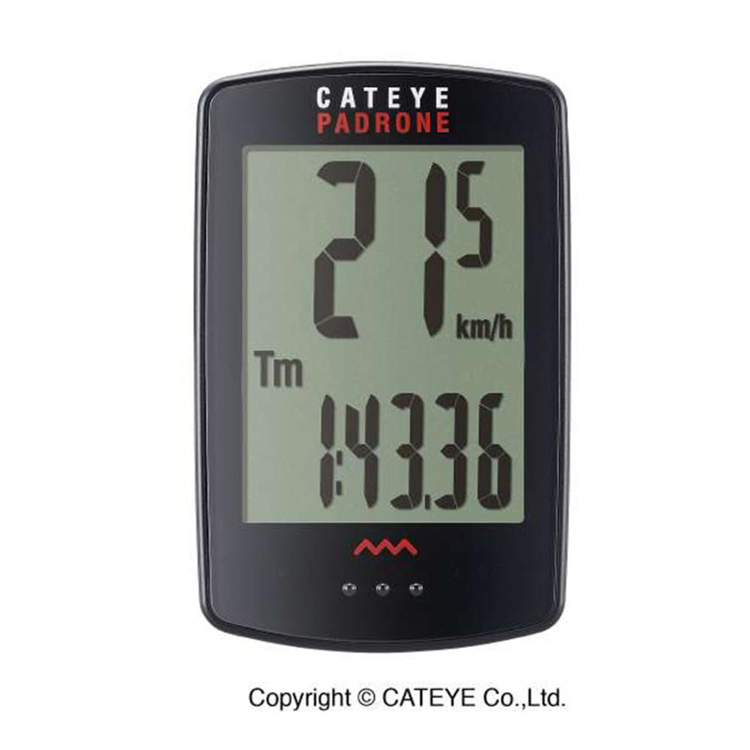 Cateye Padrone Wireless Bike Computer Black