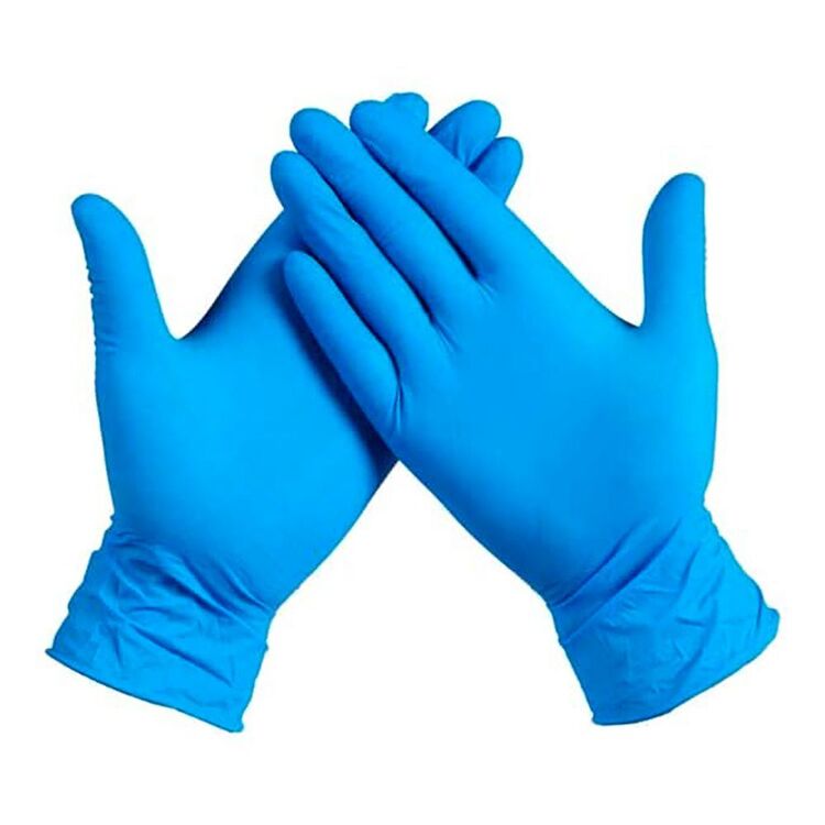 Gorilla Grip Heavy Duty Traction Gloves 10 Pack Blue One Size Fits Most