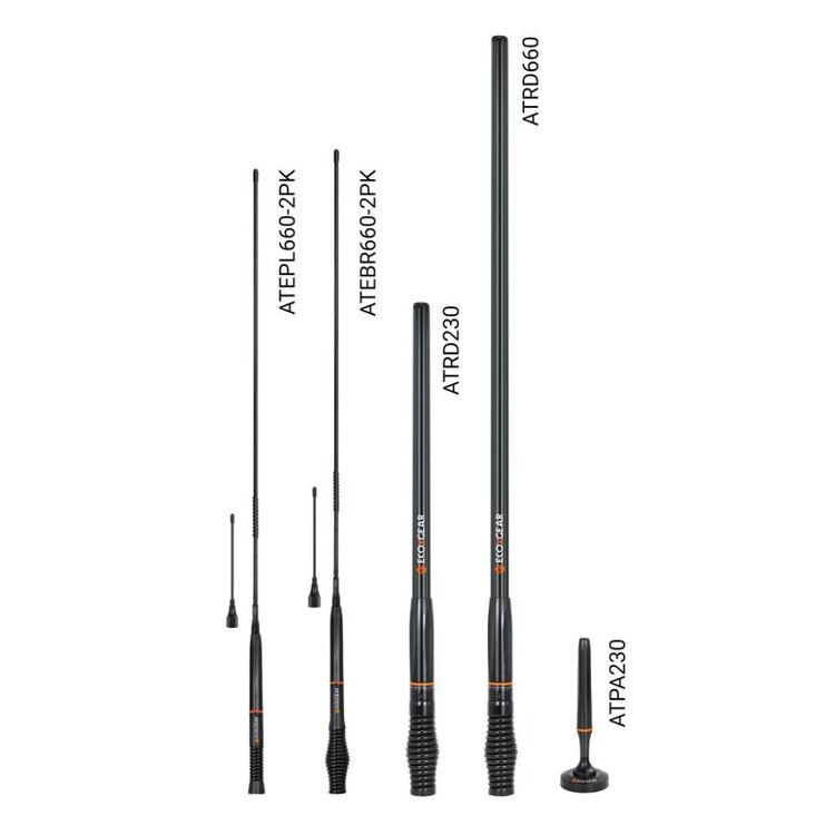 Ecoxgear 930/390mm On Road Elevated Feed Antenna 6.6dBi/2.3dBi Pack
