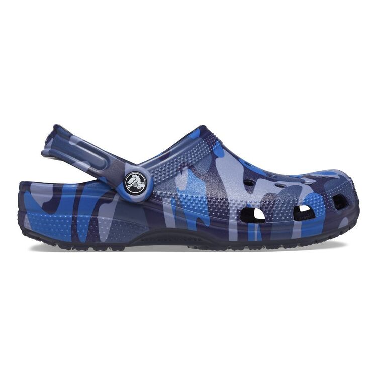 Crocs Unisex Classic Camo Clogs Navy Camo