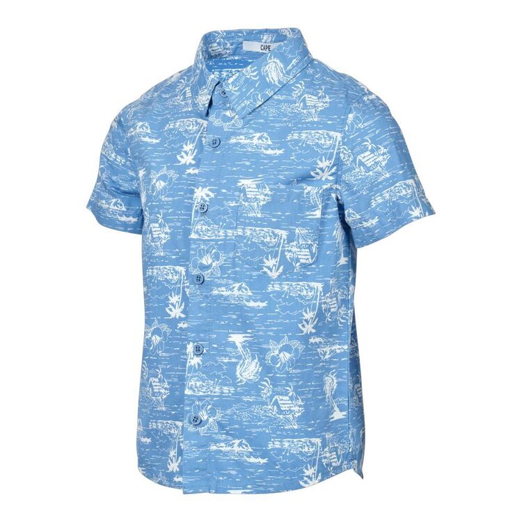 Cape Kids' Summer Fun Shirt White & Navy