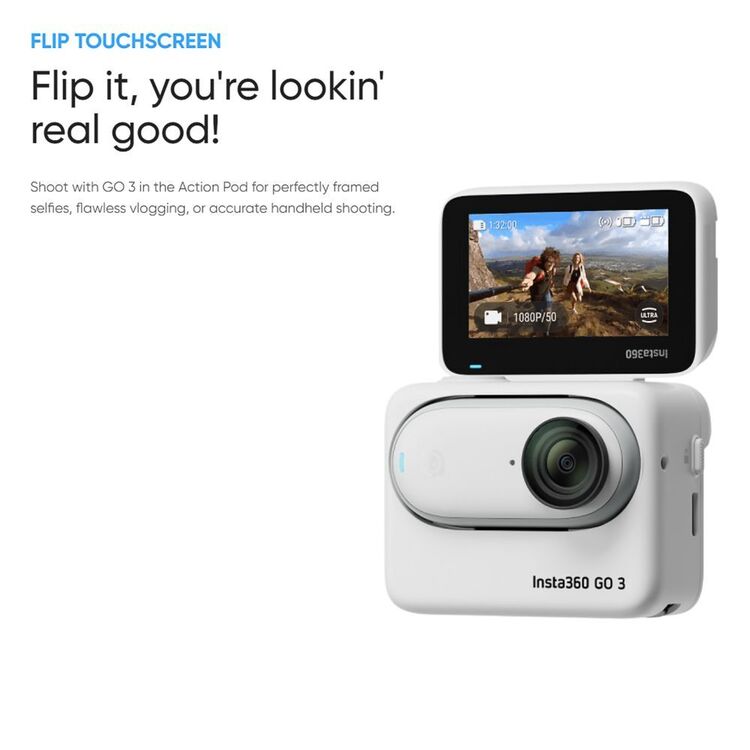 Insta360 GO 3 Action Camera 64GB White 64GB