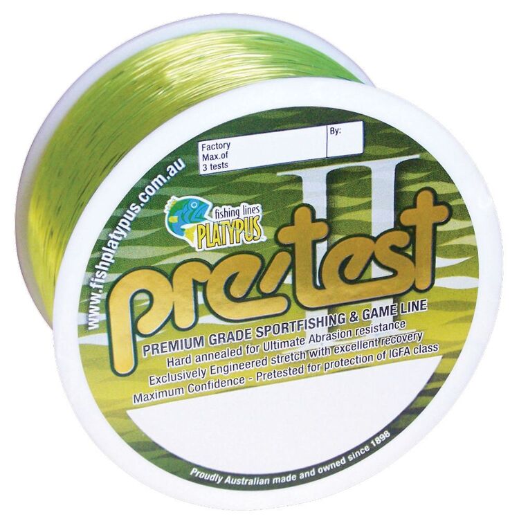 Platypus Pretest Fluro 300M Mono Line Yellow