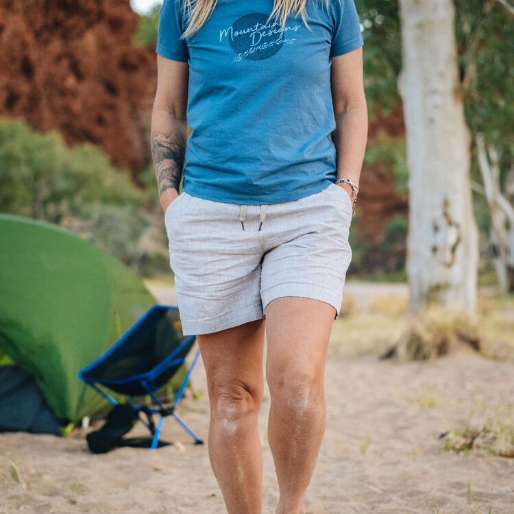 Mountain Designs Women's Hemp Blend Shorts Natural