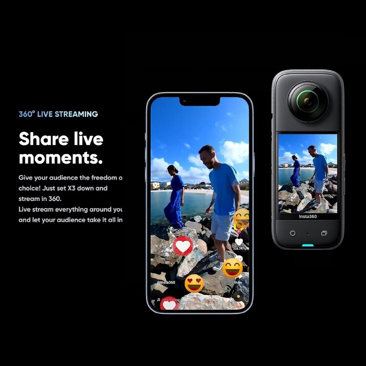 Insta360 X3 Action Camera Grey