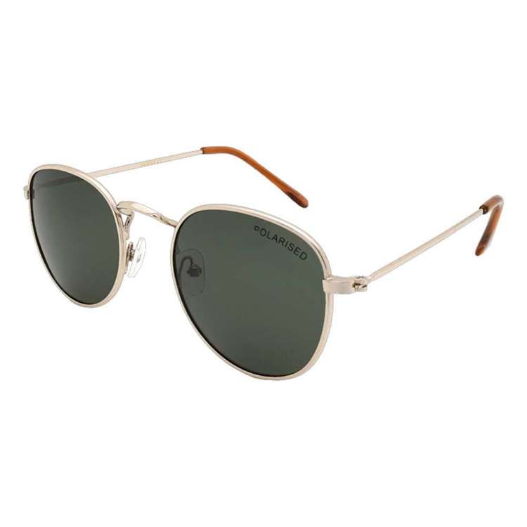Stiletto Harper Sunglasses Gold & Green One Size Fits Most