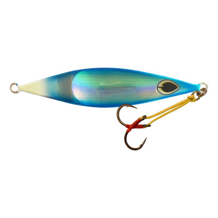 Black Magic 80g Flipper Deep Water Metal Jig Blue & Lumo Stripe 80 g