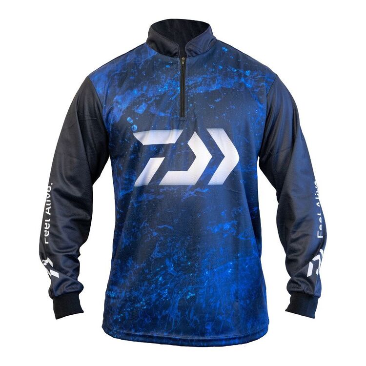Daiwa Sublimated Wash Blue Fishing Shirt