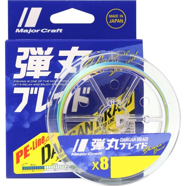 Majorcraft Dangan x8 Braid Line 300 Metre Spool Multicoloured
