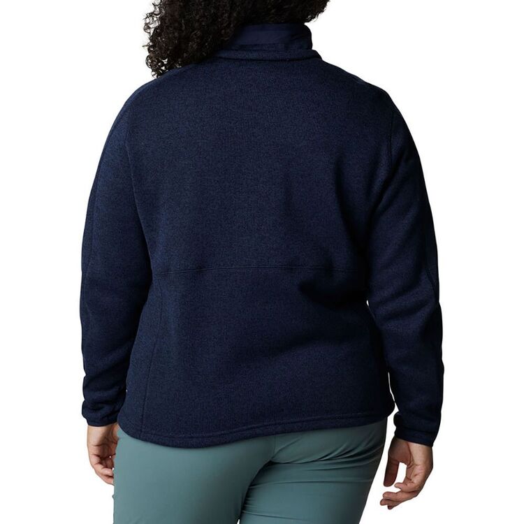 Columbia Women's Sweater Weather Full Zip Fleece 466 - Nocturnal Heather 2X