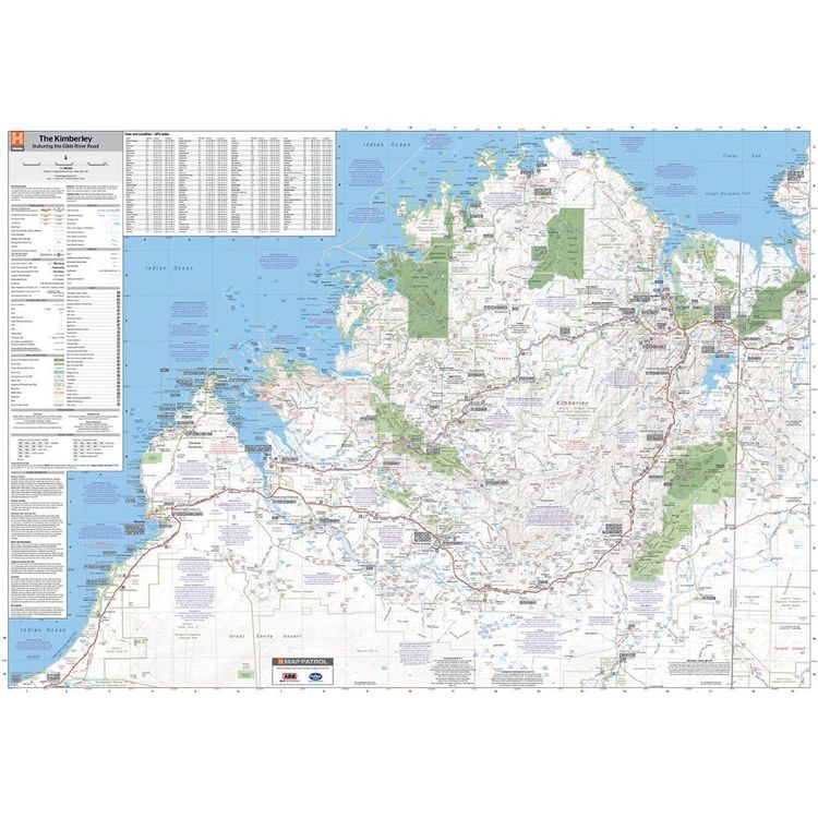 Hema The Kimberley Map Multicoloured