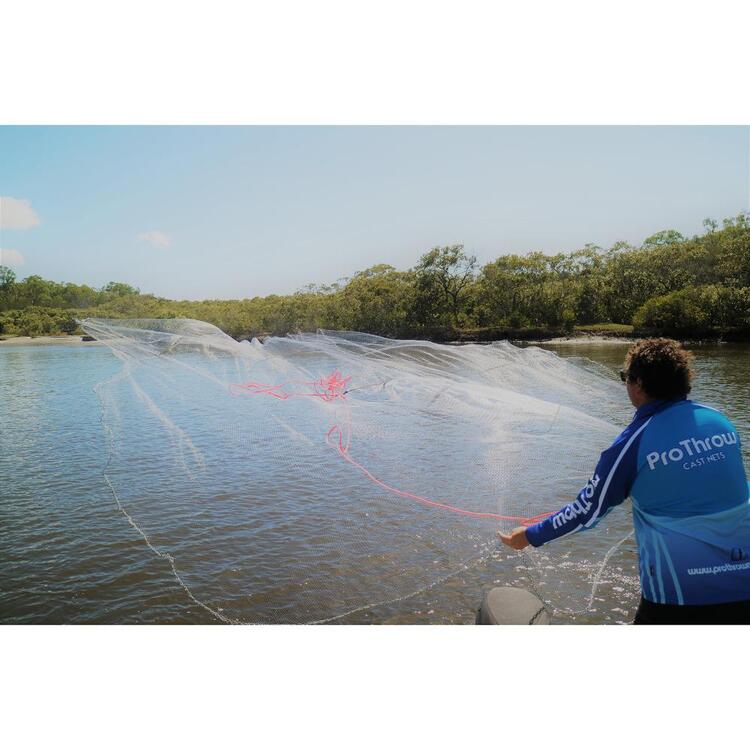 ProThrow 12 Foot Top Pocket Cast Net 1In/12Ft
