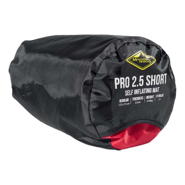 Mountain Designs Pro 2.5 Mat Short Red Pompeian Red