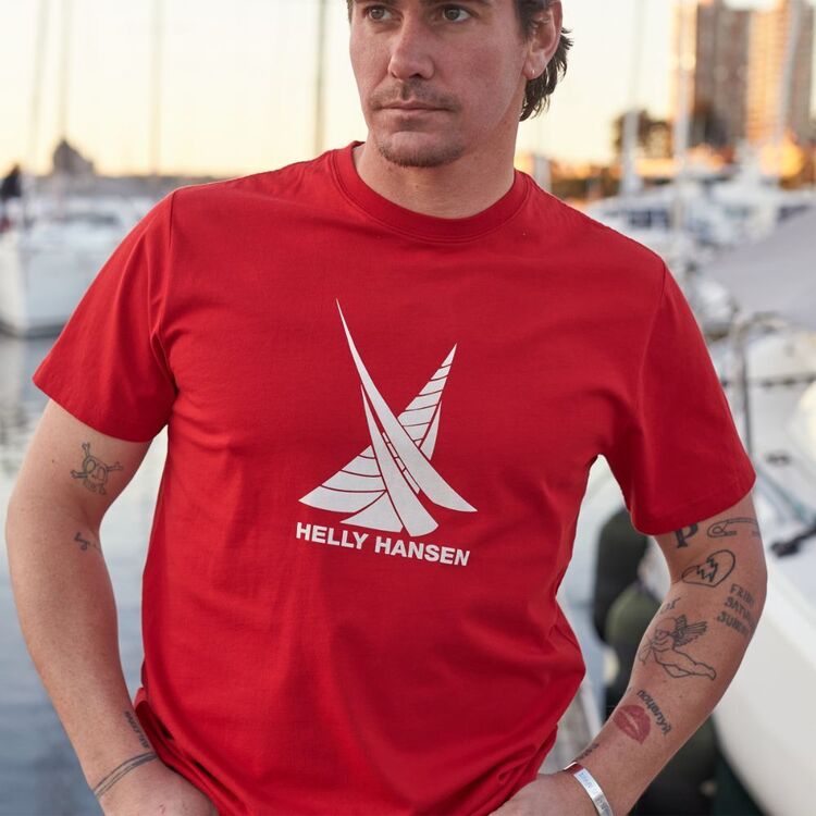 Helly Hansen Men's Twin Sail Tee Red